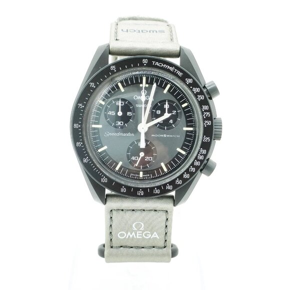 Omega x Swatch Watch 42mm Men's Grays 350-052325 - Picture 1 of 9